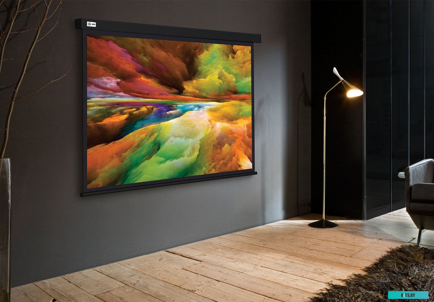 Экран для проекторов Cactus  206x274см Wallscreen CS-PSW-206X274-BK