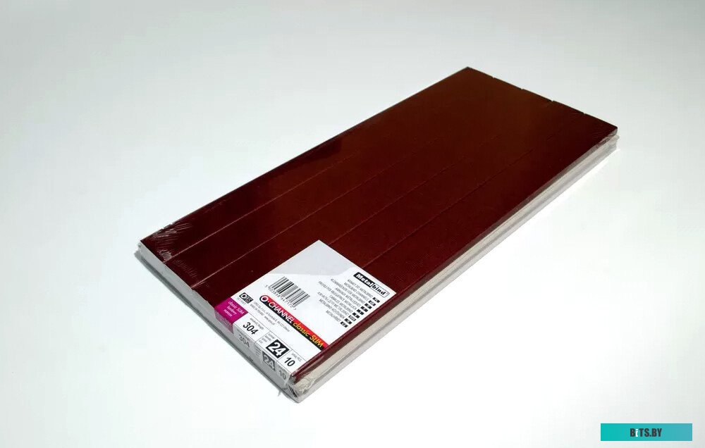 Металлический канал для переплета OPUS Classic Slim 304x24 мм OCHSLIM2430410BOR (10 шт, бордовый)