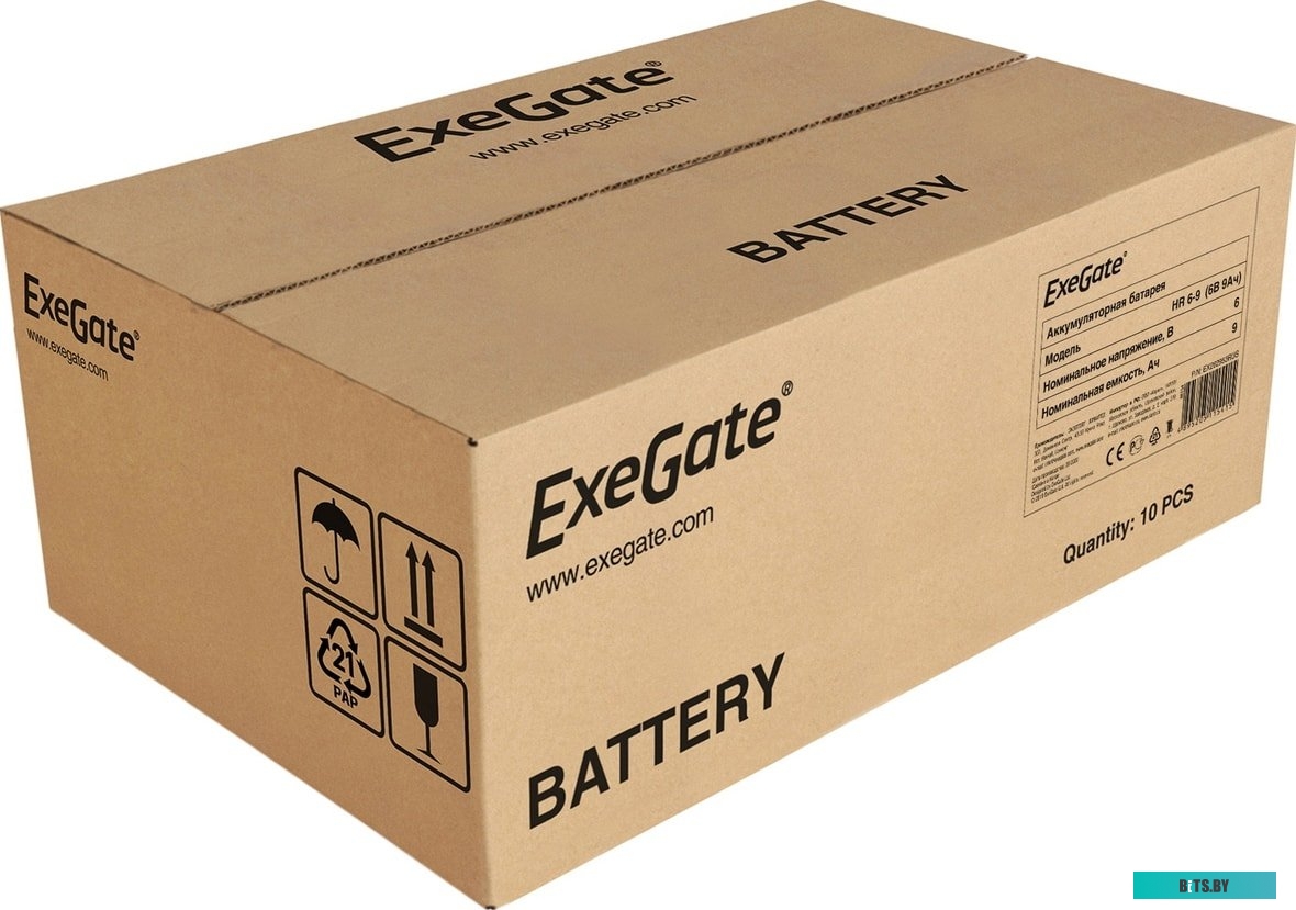 Аккумулятор для ИБП ExeGate HR 6-9 (6V, 9Ah) EX285851RUS