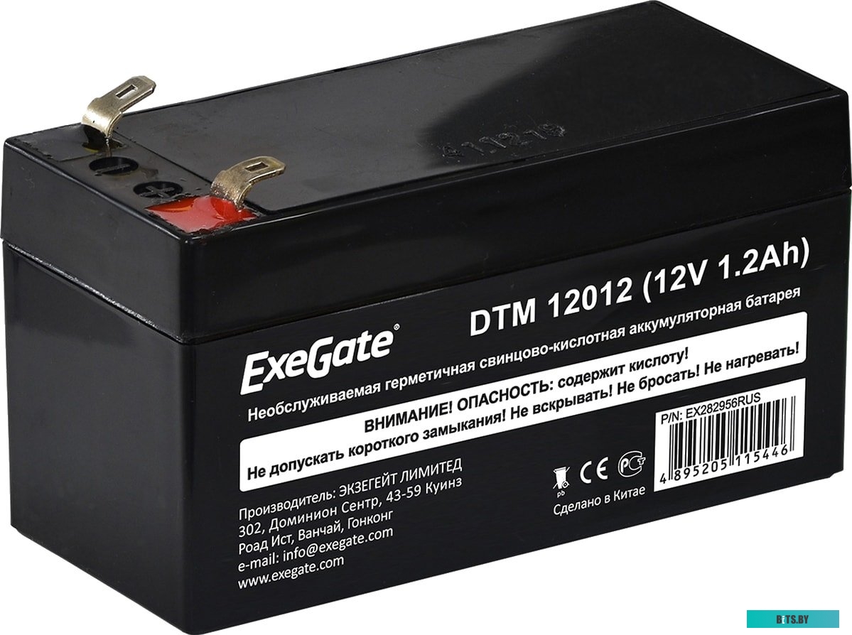 Аккумулятор для ИБП ExeGate DTM 12012 (12В, 1.2 А·ч) <EX282956RUS>