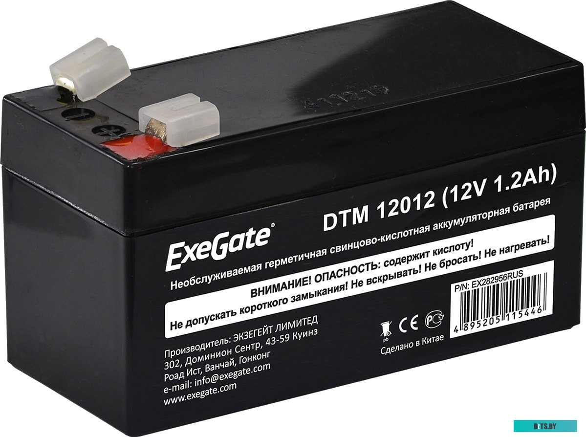 Аккумулятор для ИБП ExeGate DTM 12012 (12В, 1.2 А·ч) <EX282956RUS>