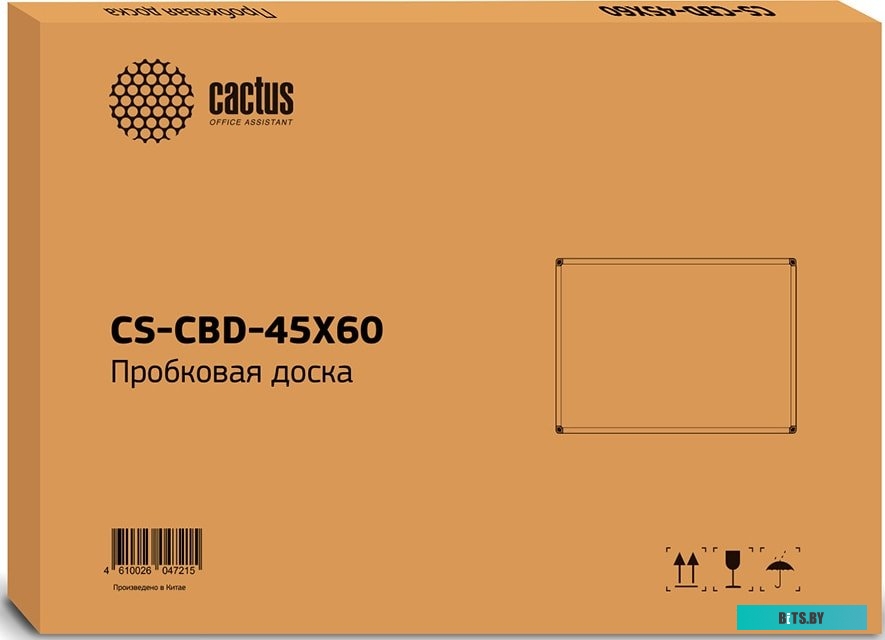 Офисная пробковая доска CACTUS CS-CBD-45X60