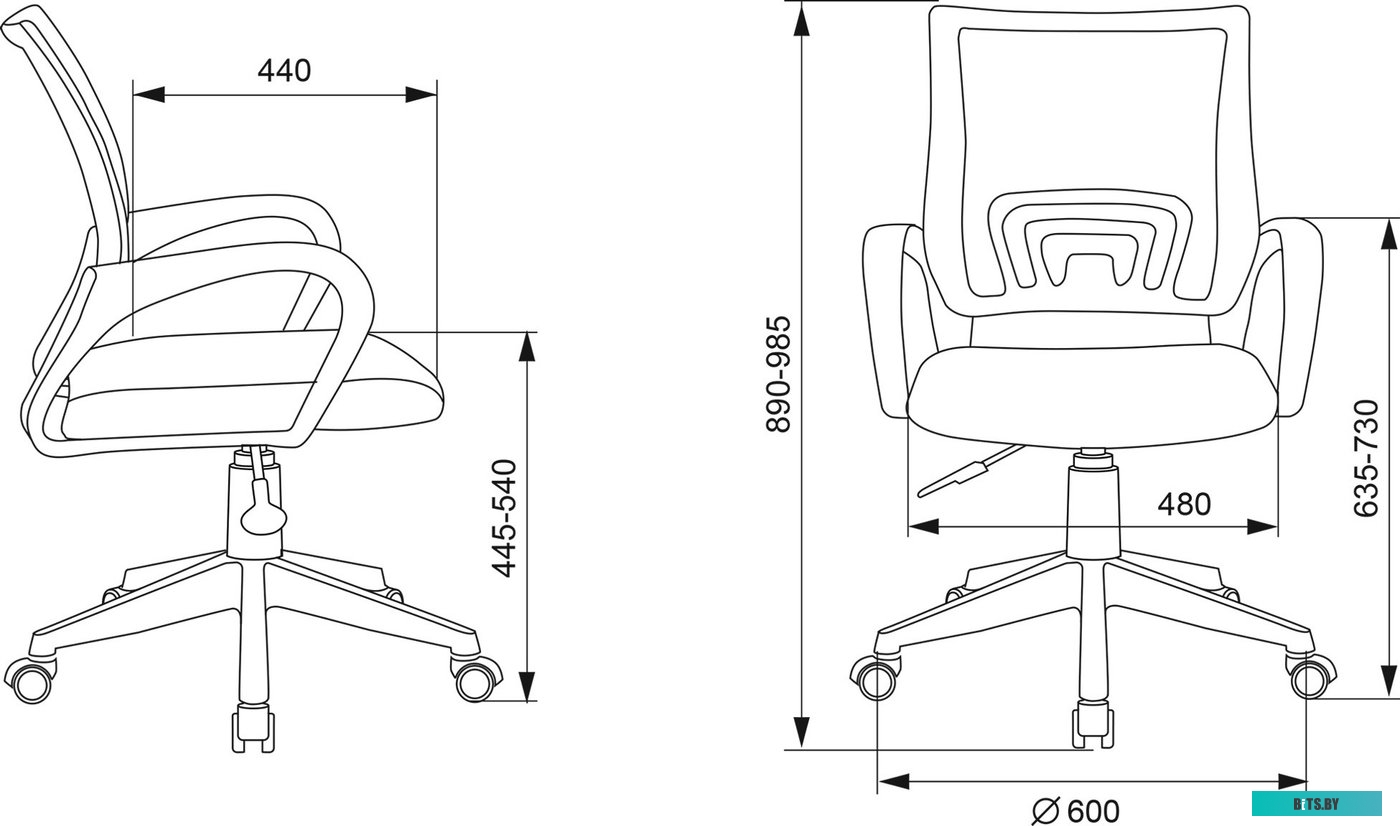Офисное кресло (Стул) Бюрократ CH-W695NLT (салатовый) <CH-W695NLT/SD/TW-18>