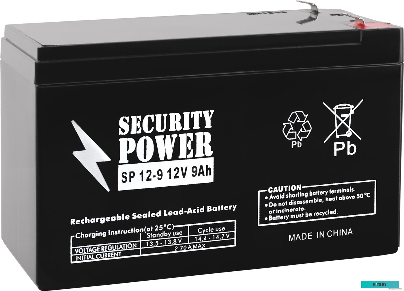 Аккумулятор для ИБП Security power SP 12-9 F1 (12В/9 А·ч) <7727>