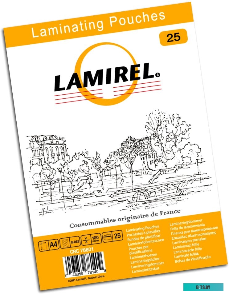 Пленка для ламинирования Lamirel А4 100 мкм 25 шт LA-78801