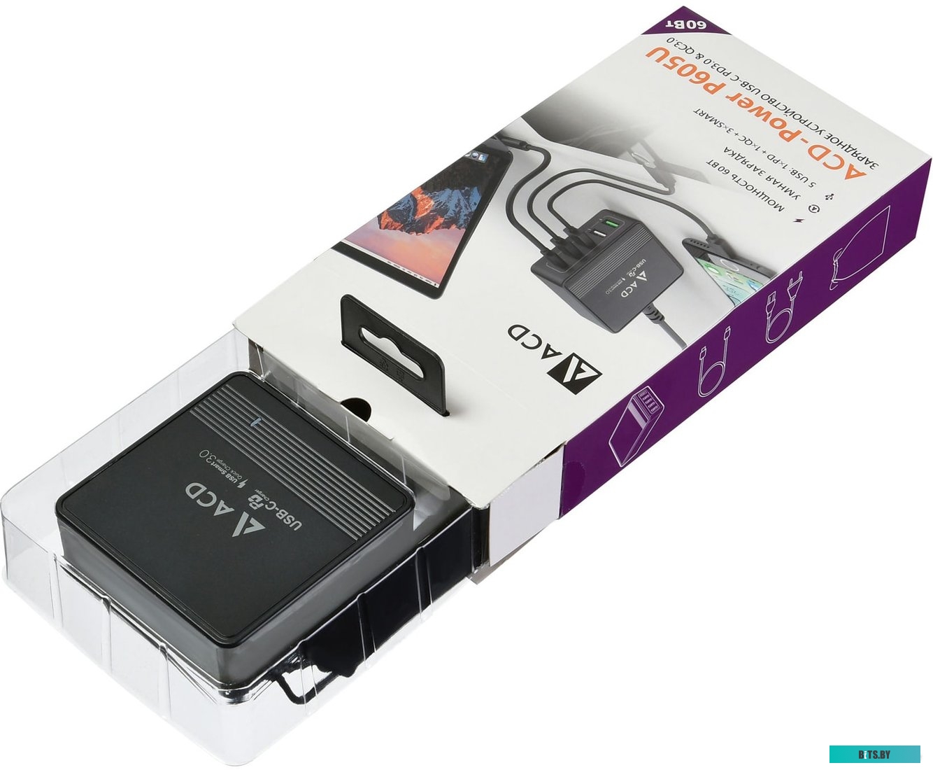 Сетевое зарядное ACD ACD-P605U-V1B
