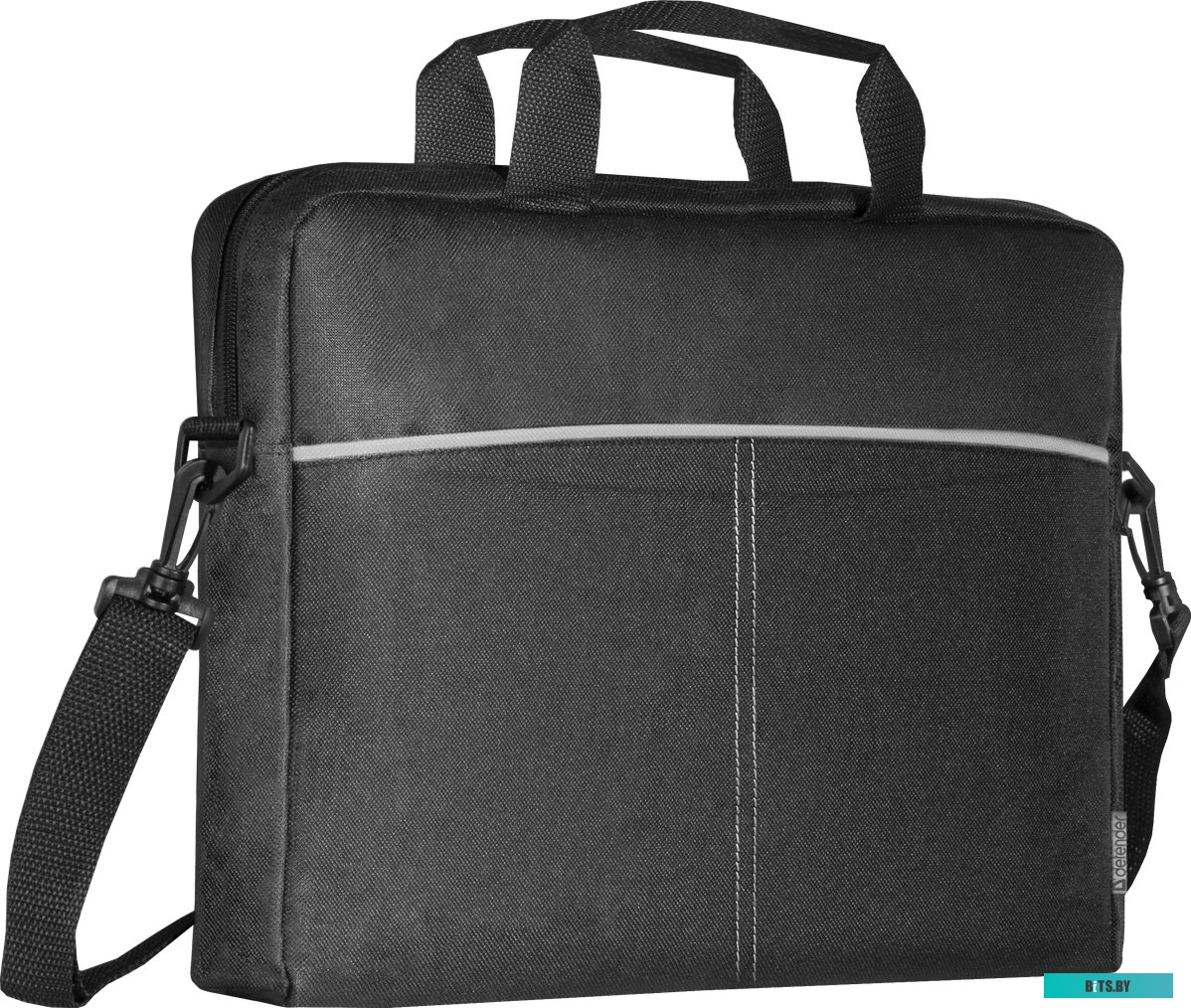 Сумка (портфель, кейс, чехол) для ноутбука Defender Lite 15.6" (черный/серый) <26086>