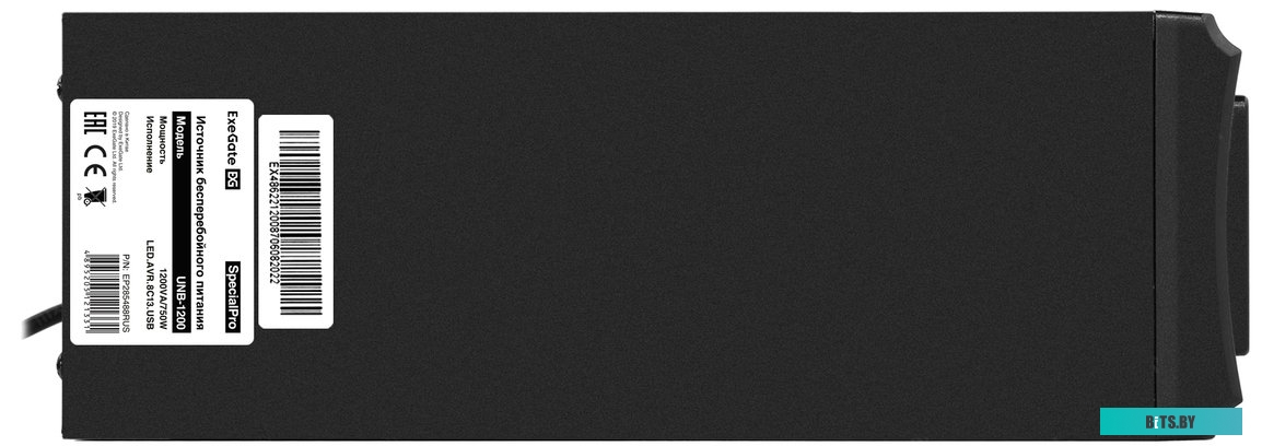 Источник бесперебойного питания (ИБП) ExeGate SpecialPro UNB-1500.LED.AVR.C13.RJ.USB <EP285496RUS>