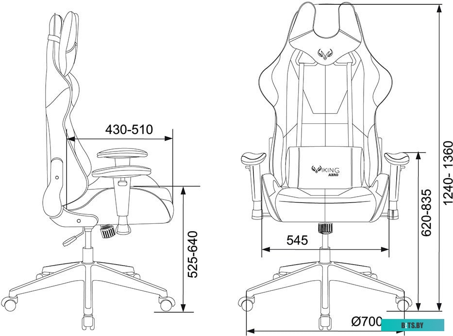 Кресло Zombie Viking 5 Aero (черный/белый) <VIKING 5 AERO WHITE>