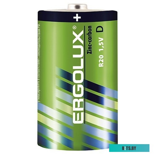 Батарейки Ergolux R20 SR2 2шт