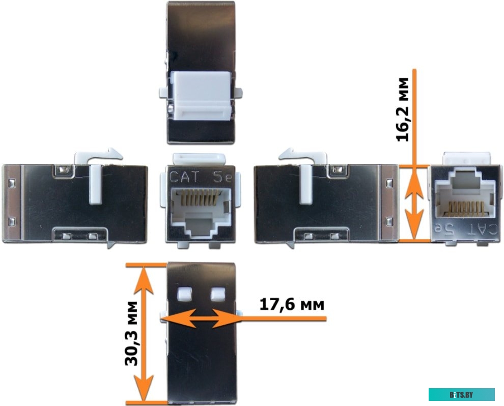 Коннектор-соединитель Lanmaster LAN-KCP45S5E