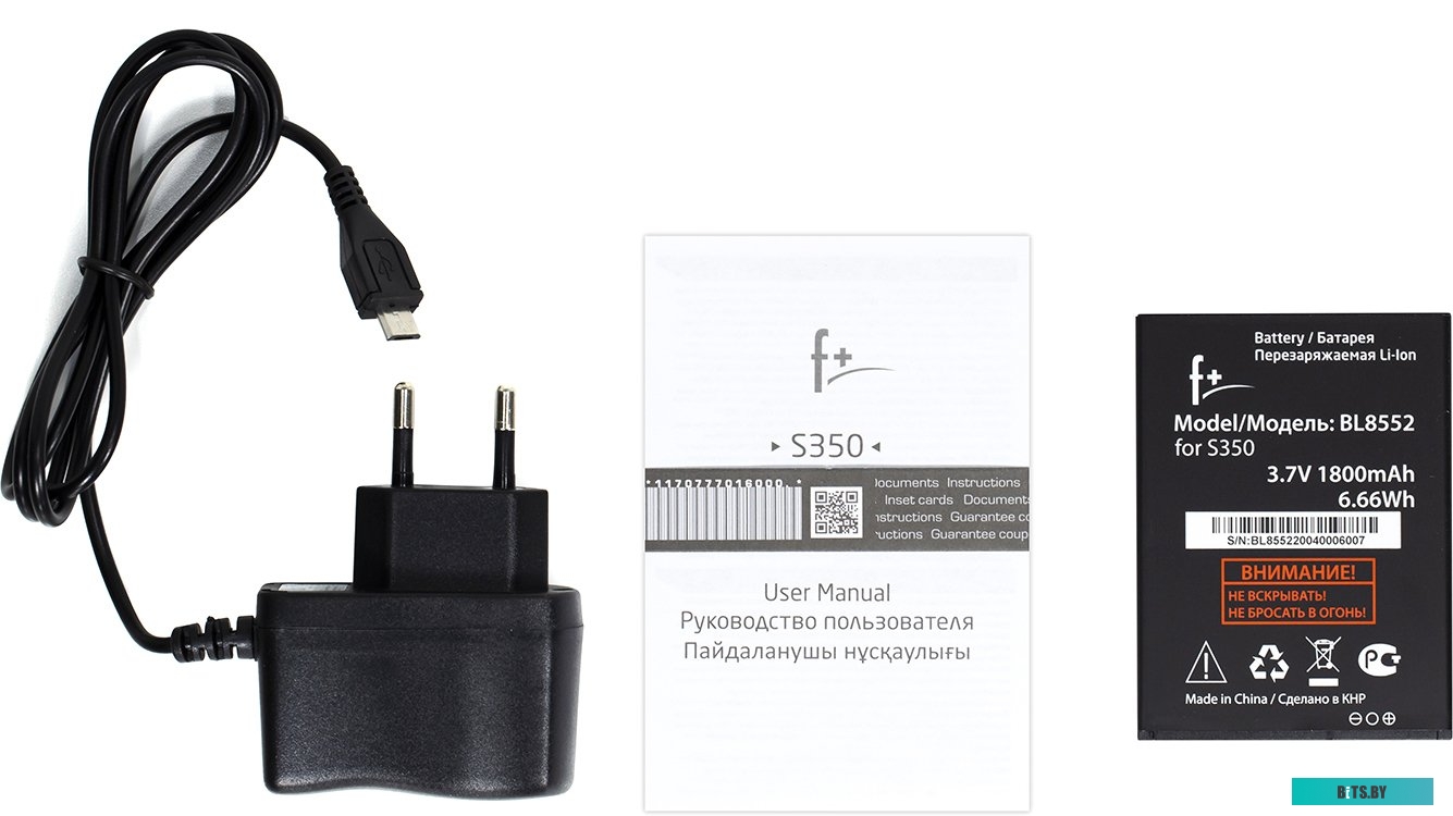 Мобильный телефон F+ S350 (темно-серый)