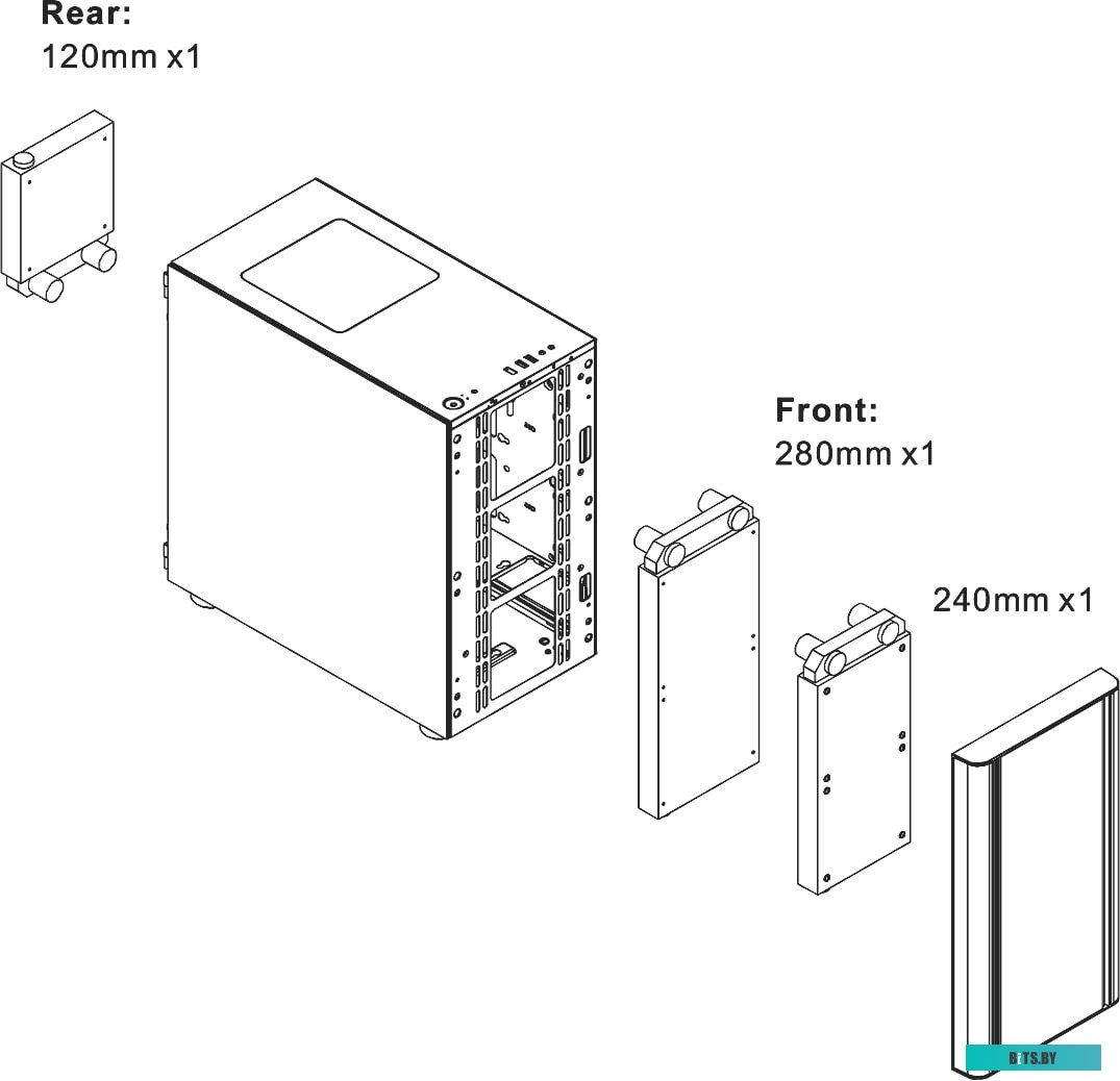Корпус Thermaltake V150 CA-1R1-00S1WN-00