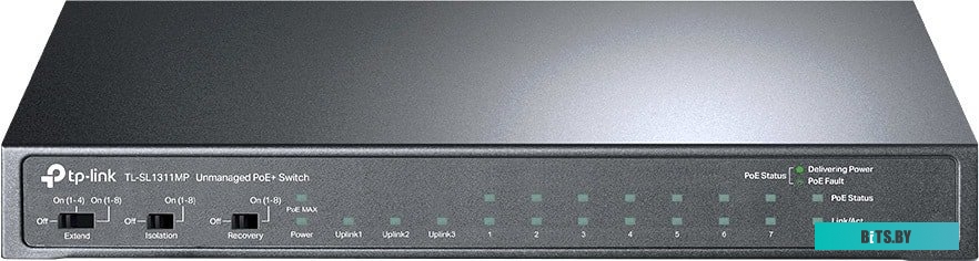 Неуправляемый коммутатор TP-Link TL-SL1311MP