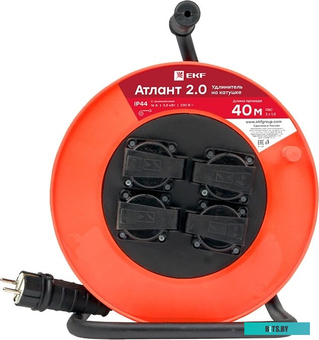 Сетевой фильтр (удлинитель) EKF UKA02-16-315-4-40-IP44