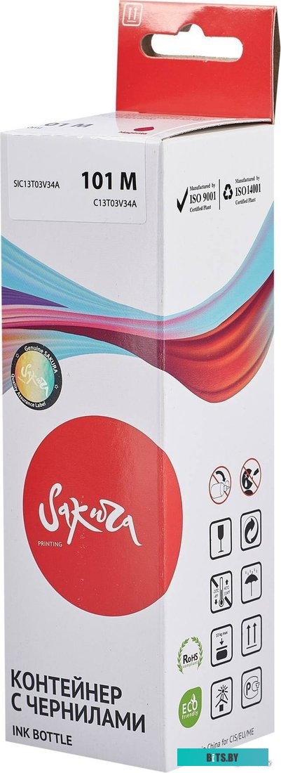 Чернила Sakura Printing SIC13T03V34A (аналог Epson 101 M)