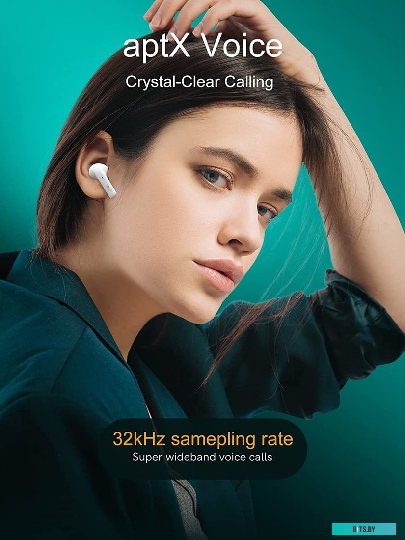 Наушники (Гарнитура) QCY MeloBuds T18 (белый)