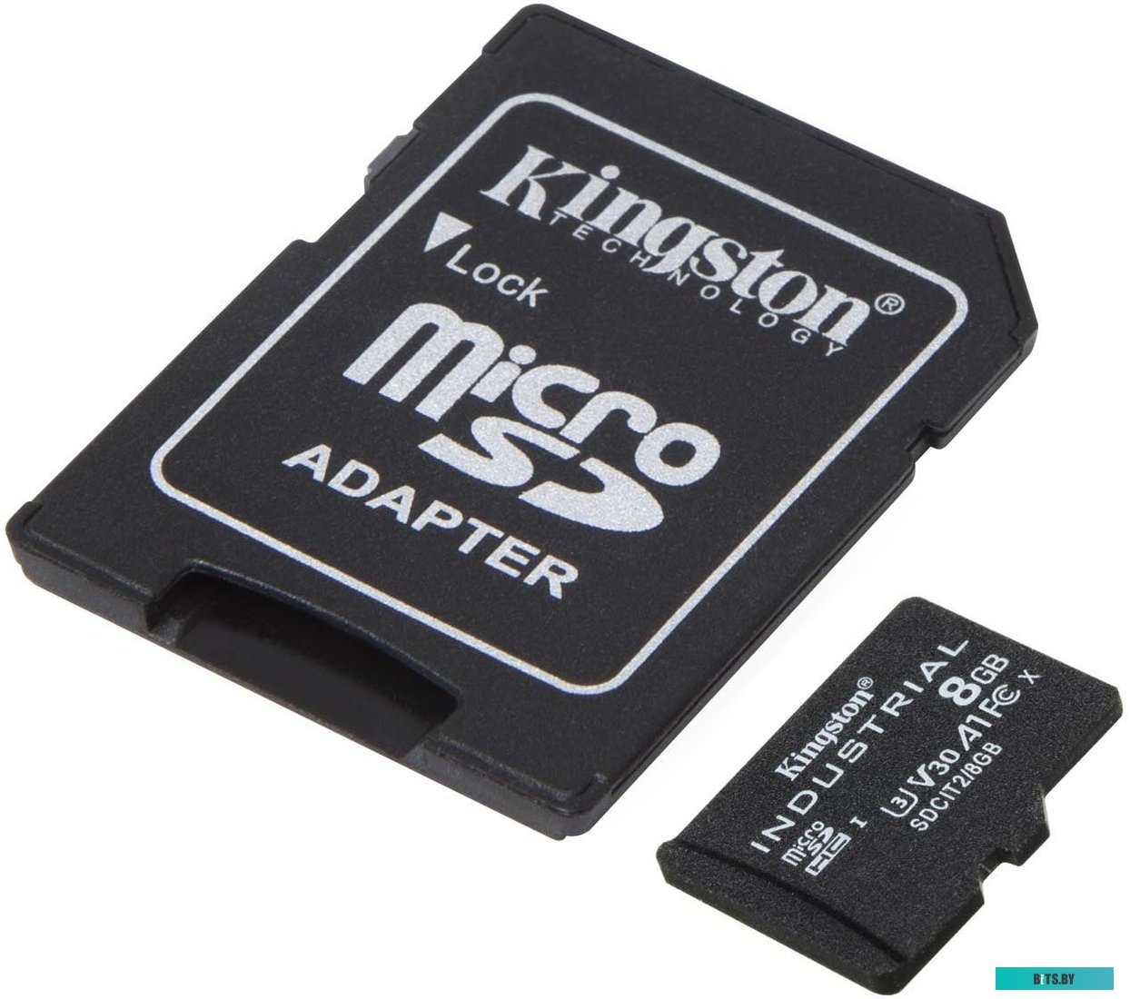 Карта памяти Kingston Industrial microSDHC SDCIT2/8GB 8GB (с адаптером)