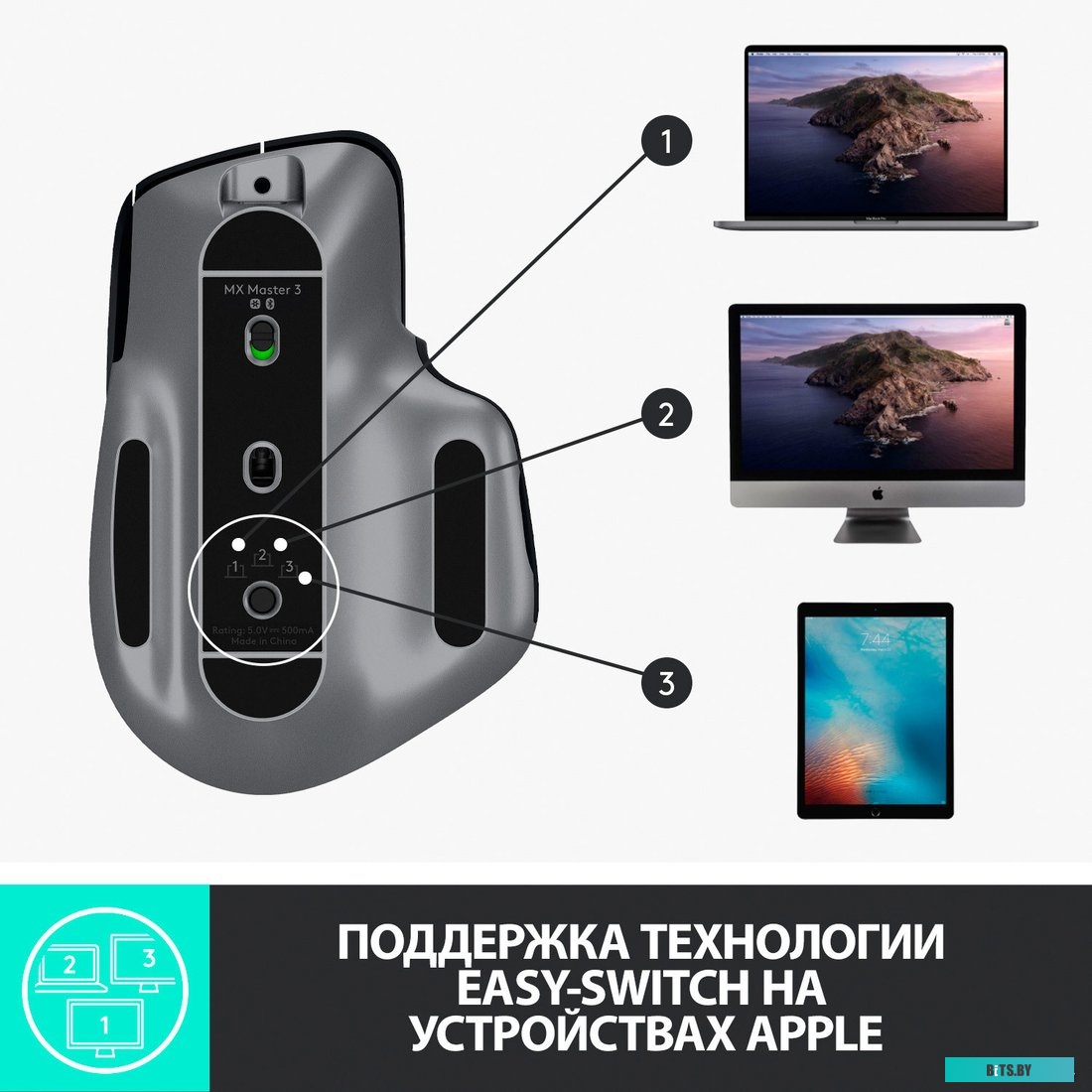 Мышь Logitech MX Master 3 for Mac <910-005696>