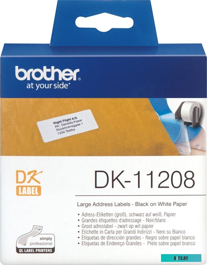 Самоклеящаяся термобумага Brother DK11208 (38x90 мм, 400 шт)