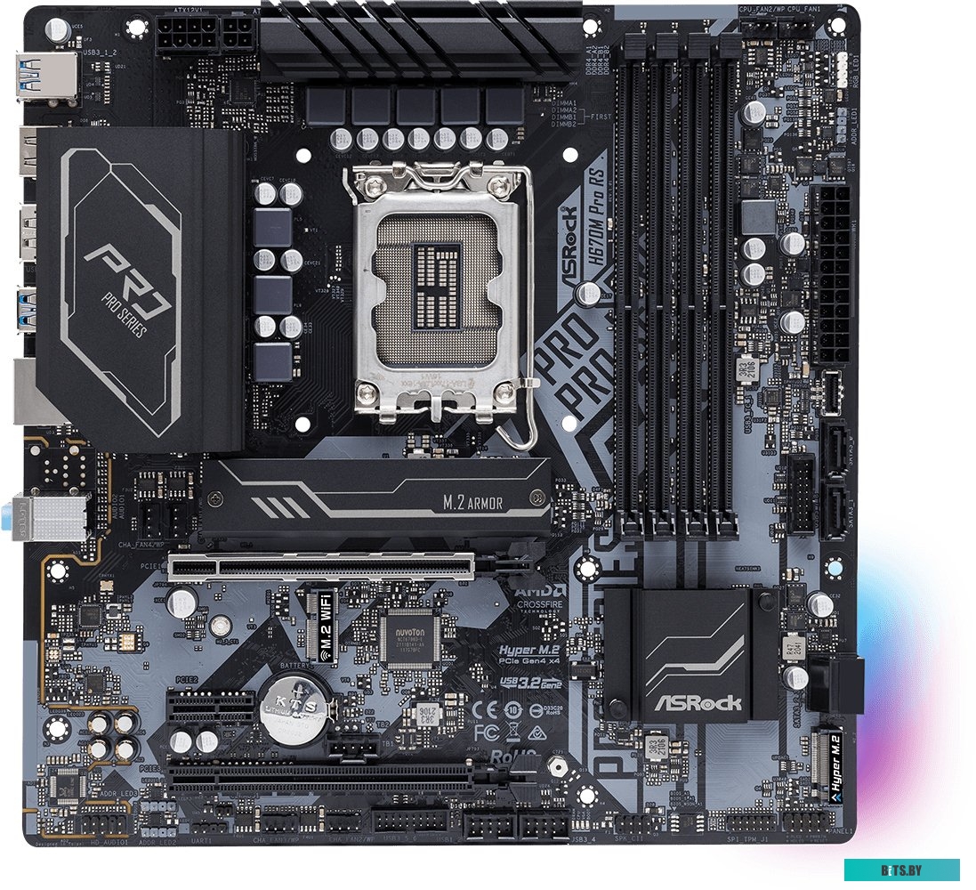 Материнская плата ASRock H670M Pro RS
