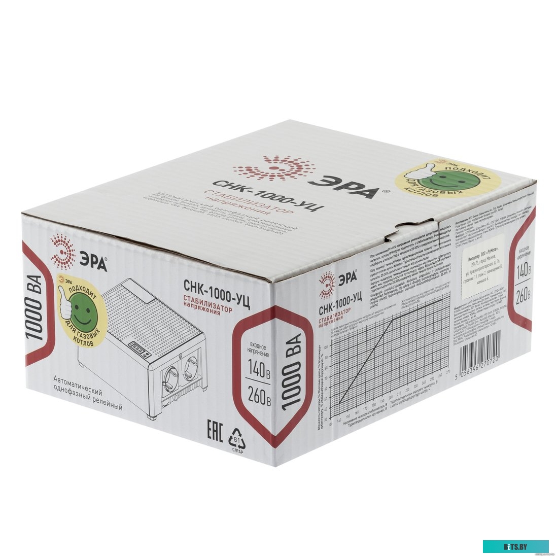 Стабилизатор напряжения Эра CНК-1000-УЦ Б0051110