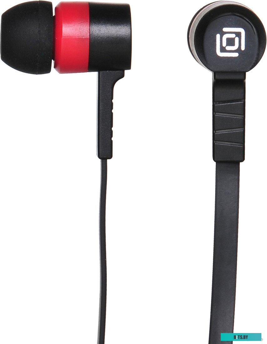 Наушники (Гарнитура) Oklick HP-S-220 (красный/черный)