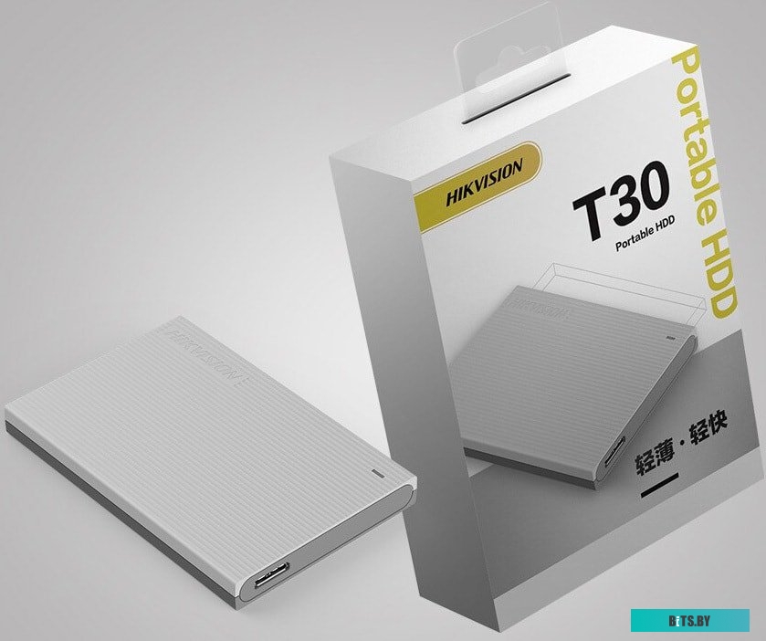 Внешний жесткий диск Hikvision T30 HS-EHDD-T30(STD)/2T/GREY/OD 2TB (серый)