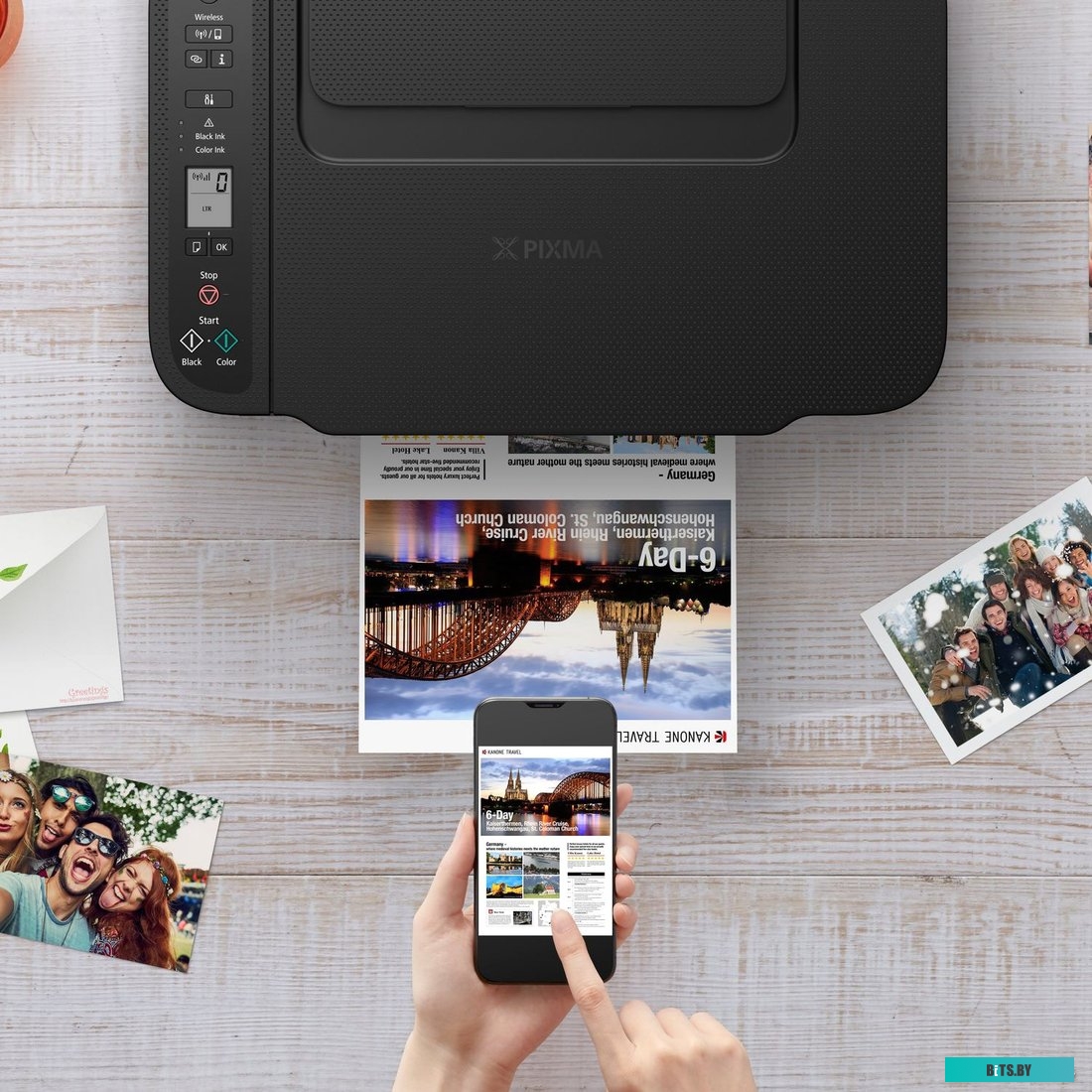 МФУ Canon Canon Pixma TS3440 (МФУ струйное P/S/C, A4 WiFi USB черный) 4463C007||bp