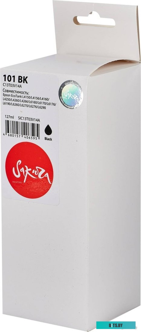 Чернила Sakura Printing SIC13T03V14A (аналог Epson 101 BK)