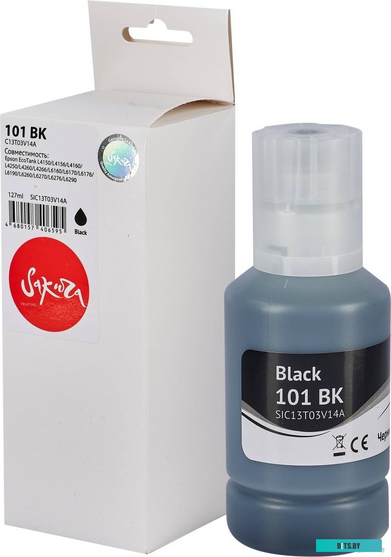 Чернила Sakura Printing SIC13T03V14A (аналог Epson 101 BK)