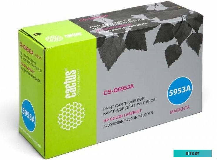 Картридж Cactus CS-Q5953A Q5953A пурпурный (для HP CLJ 4700)