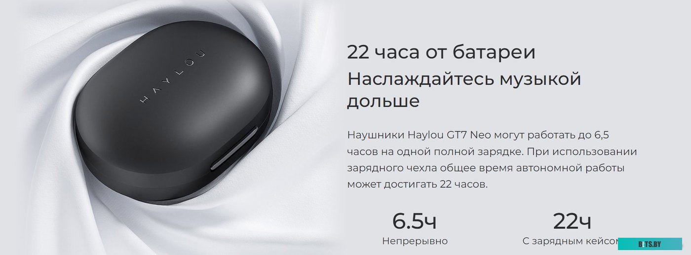 Наушники Haylou GT7 Neo (черный)