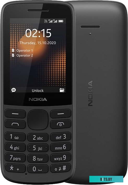 Мобильный телефон Nokia 215 4G TA-1272 (черный) <16QENB01A01>
