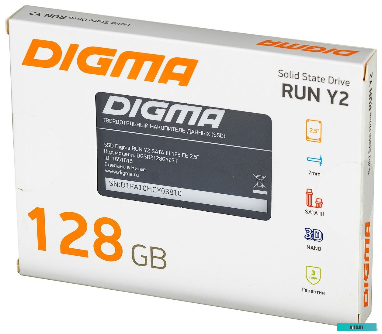 SSD накопитель Digma Run Y2 DGSR2128GY23T