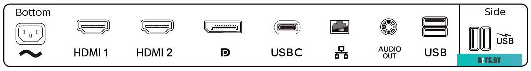 Монитор Philips 27" 279P1(00/01) черный 279P100/01