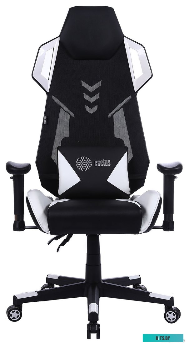 Кресло CACTUS CS-CHR-090BLW (черный/белый)