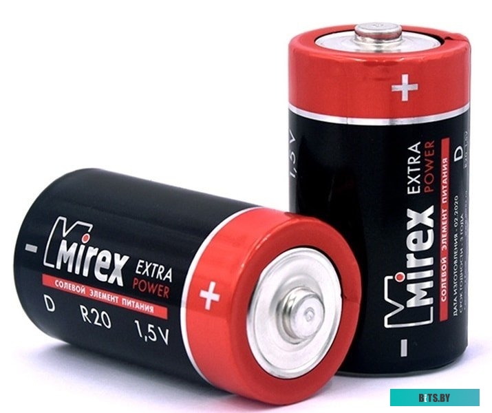 Батарейки Mirex Extra Power D 2 шт 23702-ER20-E2