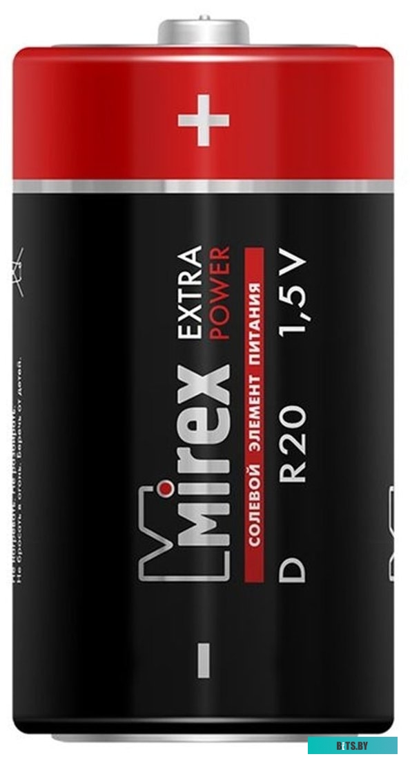 Батарейки Mirex Extra Power D 2 шт 23702-ER20-E2
