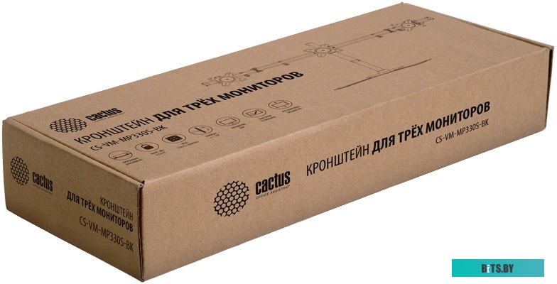 Кронштейн для монитора CACTUS CS-VM-MP330S-BK