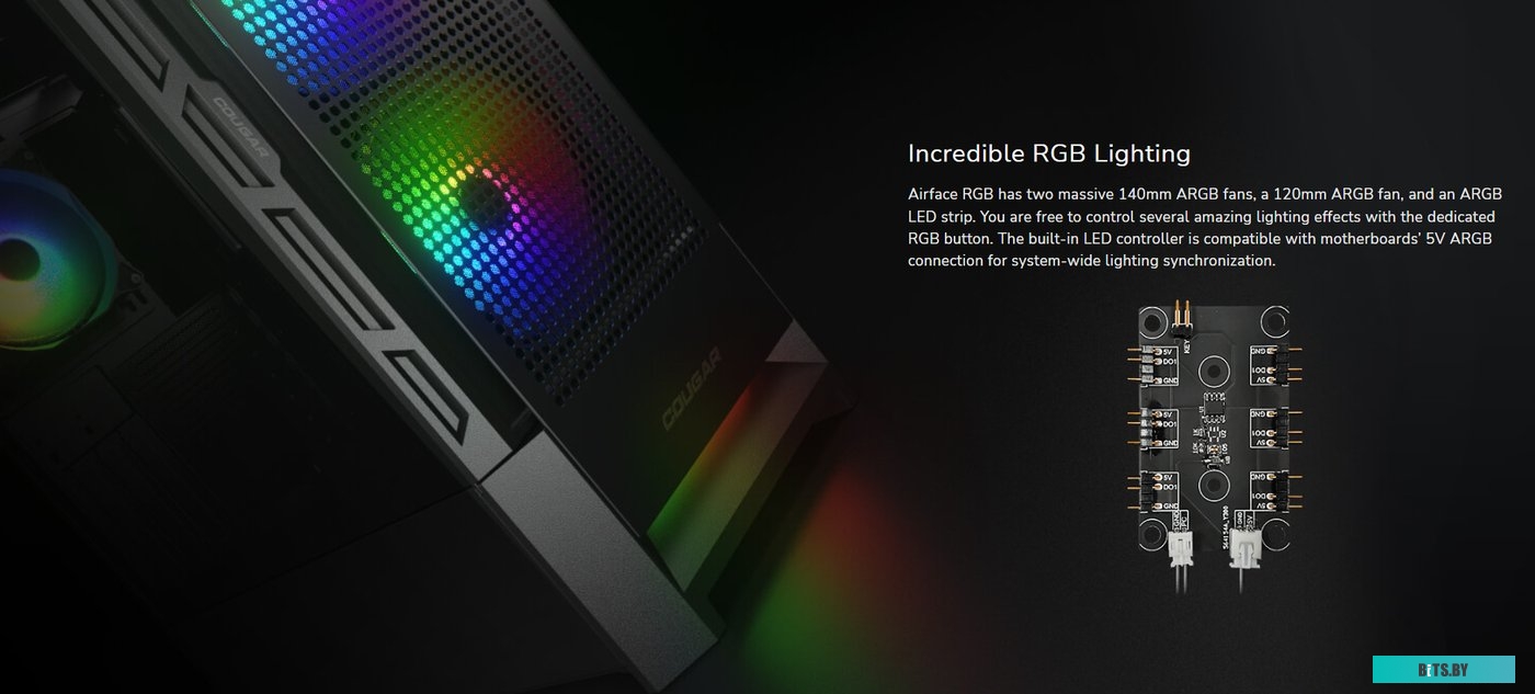 Корпус Cougar Airface RGB CGR-5ZD1W-AIR-RGB