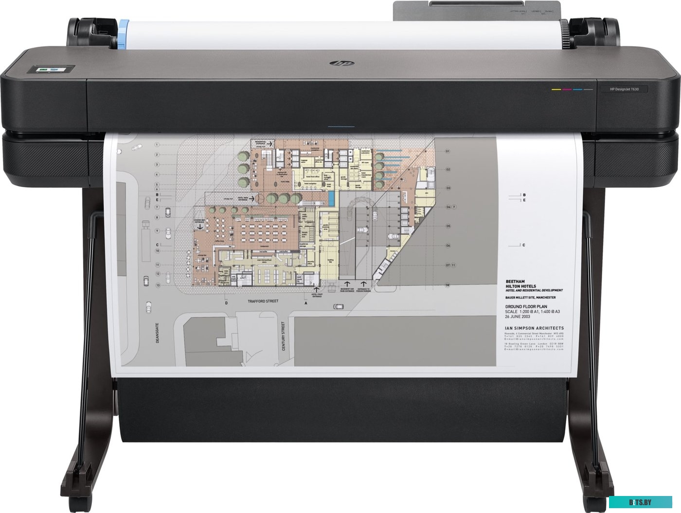 Плоттер струйный HP DesignJet T630 (А0, 36", 4-х цветная, 2400x1200dpi, 1Gb, WiFi, Lan, USB, подставка)