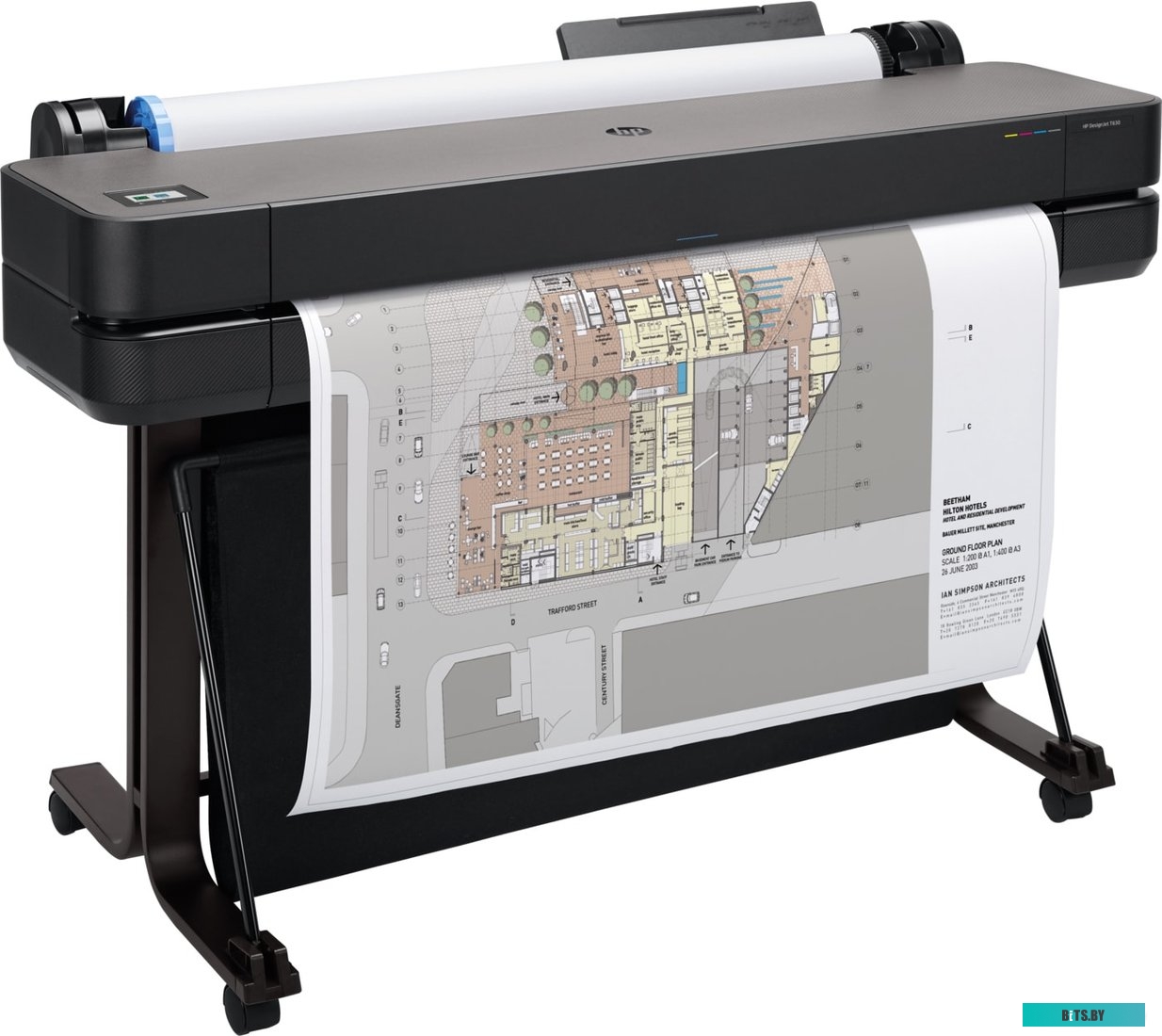 Плоттер струйный HP DesignJet T630 (А0, 36", 4-х цветная, 2400x1200dpi, 1Gb, WiFi, Lan, USB, подставка)