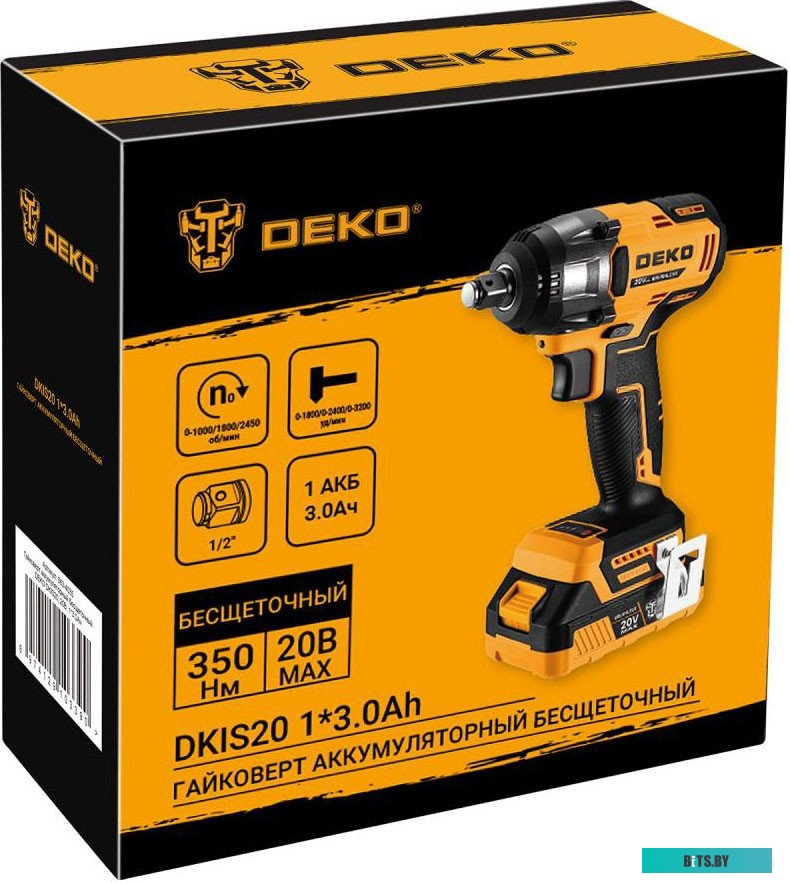 Гайковерт Deko DKIS20 063-4035 (с 1-им АКБ)