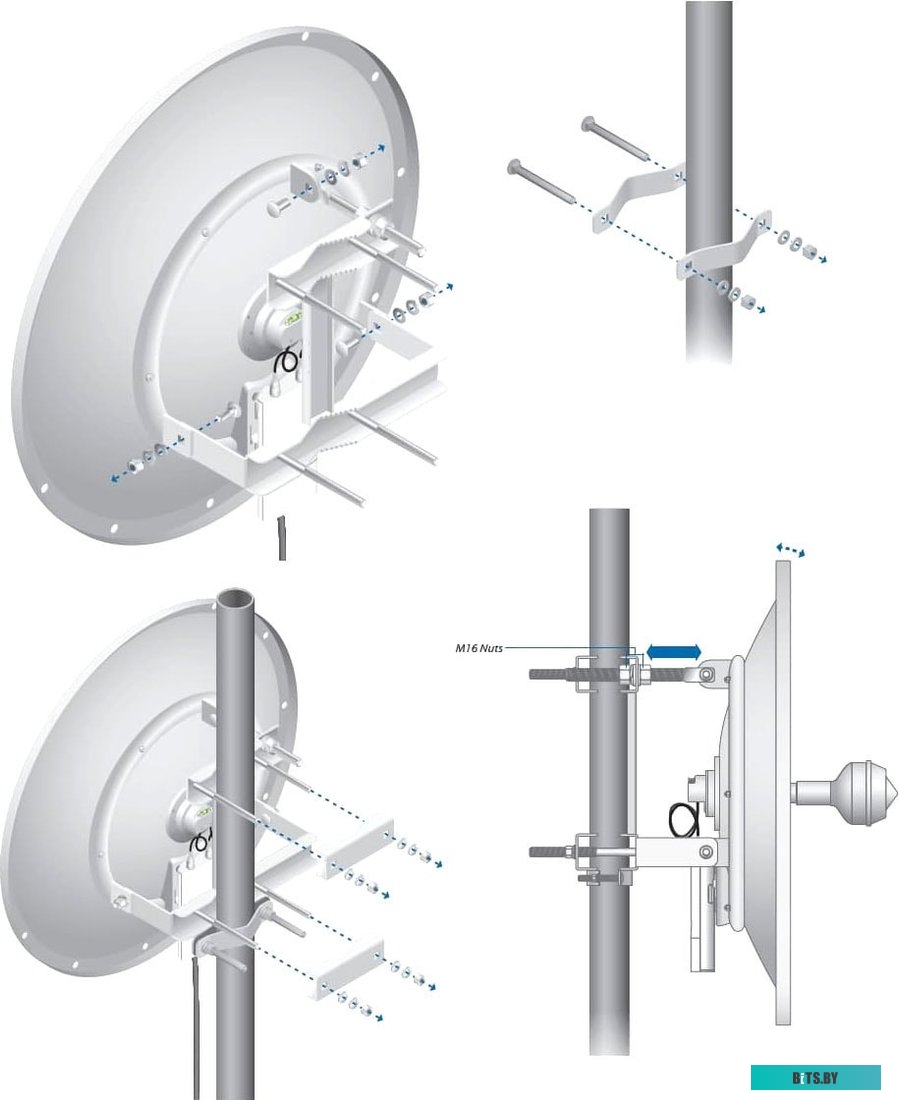 Антенна для беспроводной связи Ubiquiti RocketDish 5G-30 LW <RD-5G30-LW>