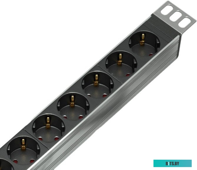 Блок розеток ЦМО Rem R-16-9S-I-440-3 9 Schuko, 16A, алюм., 19", 3м