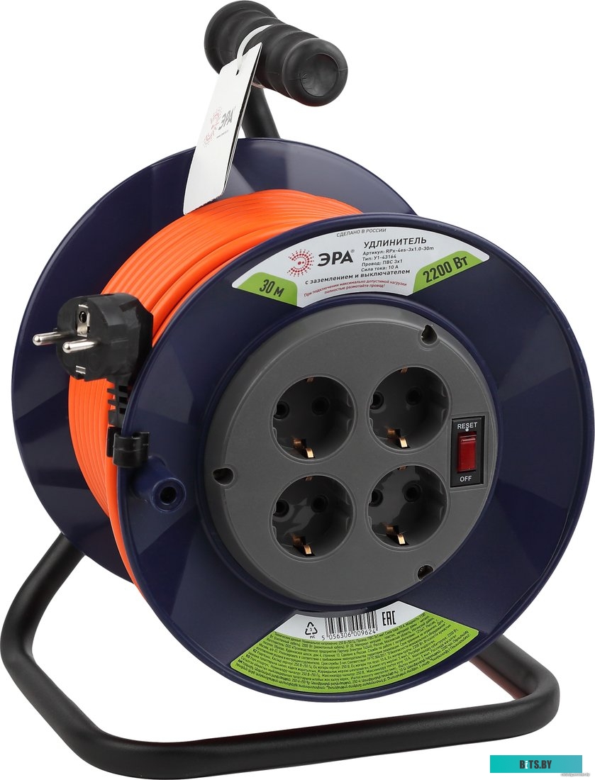 Удлинитель Эра RPx-4es-3x1.0-30m <Б0046847>