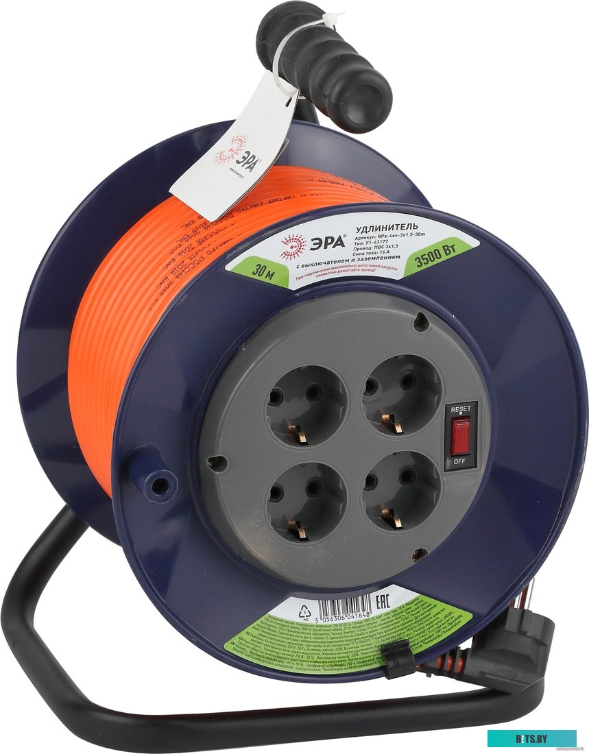 Удлинитель Эра RPx-4es-3x1.5-30m <Б0043056>