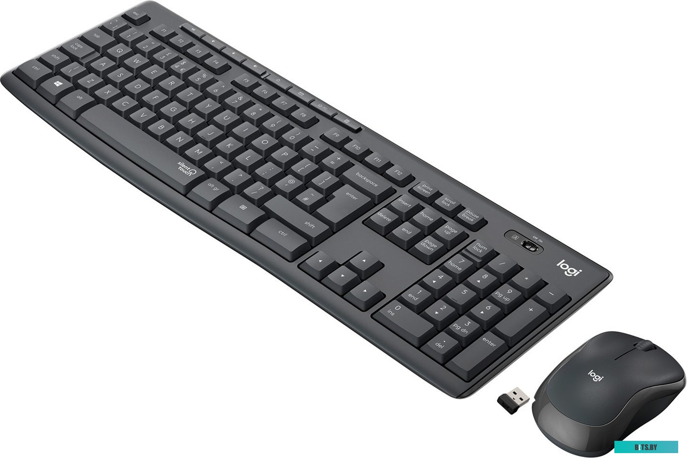 Комплект (мышь + клавиатура) Logitech MK295 Silent (черный) <920-009807>