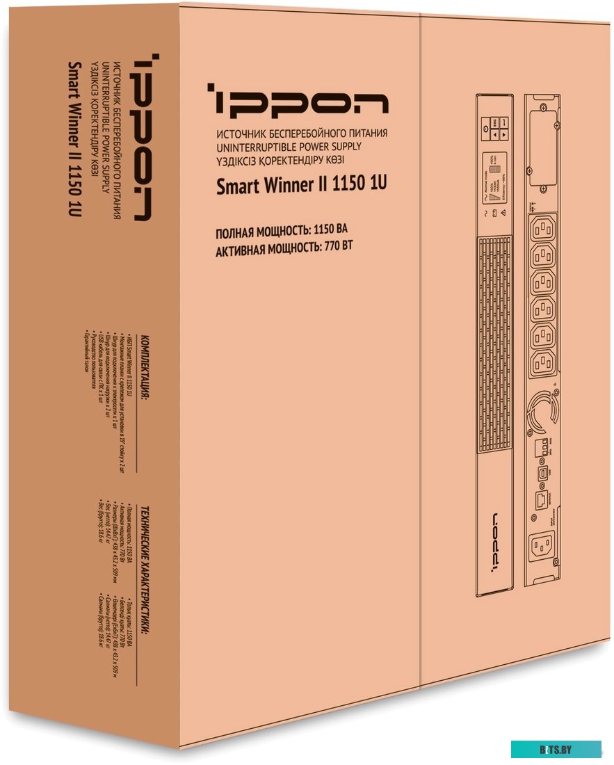 Источник бесперебойного питания (ИБП) Ippon Smart Winner II 1150 1U 1384149